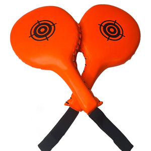 Almohadilla de golpeo de Taekwondo de doble cara, duradera, de cuero, personalizable, de alto impacto, para entrenamiento profesional, MMA y fitness - Product Image 1