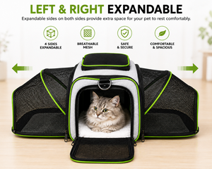 4-Side Expandable Foldable Portable <b>Cat</b> Dog <b>Backpack</b> OEM ODM Custom Logo Breathable Mesh Pet Travel Carrier Direct Manufacturer - Product Image 2