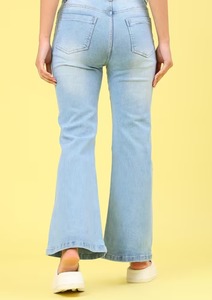 Women's New Collection India Wholesale <b>Boot</b> Cut Denim Jeans-Eco-Friendly Vintage Style - Product Image 2