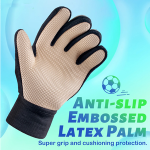 Gants de gardien de but en cuir à doigts entiers, très demandés, pour l'entraînement de football en extérieur, style uni multicolore pour équipes, fabriqués au Pakistan - Product Image 2