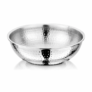 Alta calidad de acero inoxidable de una sola pared martillado Talsa plata cocina utensilios de cocina sartén inferior de inducción mejor precio mayorista - Product Image 1