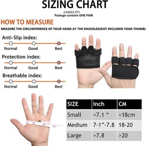 Vente en gros Logo personnalisé Caoutchouc néoprène Gel Palm Guard Gym Fitness pour Crossfit Chiba Grip Pads pour la protection des mains d'haltérophilie - Product Image 3