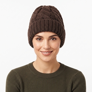 Bonnet d'hiver en tricot épais et doux, personnalisé, unisexe, en laine et acrylique, chaud, pour le ski, les activités de plein air et le quotidien - Product Image 5