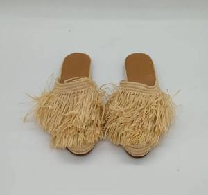 Mocasines de rafia marroquíes hechos a mano para mujer, zapatos de boda, regalo artesanal, calzado natural de verano, zapatos de rafia para mujer - Product Image 2
