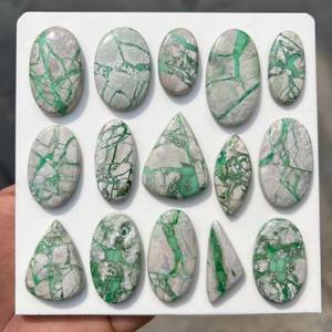 Natural Variscite Cabochon Wholesale Bulk Lot Green Loose Gemstone for Jewelry Making Pendant Ring Earrings 10to20 mm rajasthan - Product Image 5