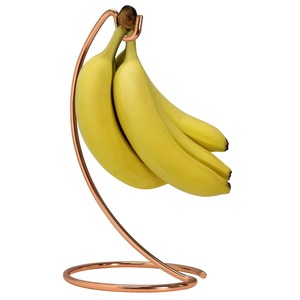 Copper Banana Holder Hanging Fruit <b>Stand</b> Circle Shape Metal Fruit Organizer Kitchen Storage Basket - Product Image 1