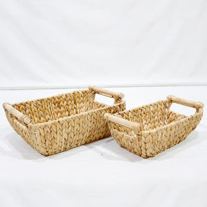 Artex Dong Thap Factory wicker and <b>glass</b> turtle <b>tray</b> decorative storage and serving <b>tray</b> for home decor - Product Image 6