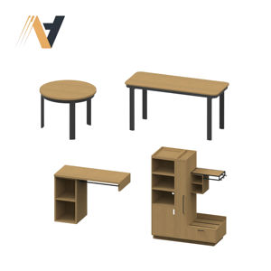 Usine OEM de meubles de chambre d'hôtel pour les projets de chambre d'hôtel Hampton by Hilton Fabrication sur mesure - Product Image 2