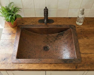 top mount copper sink drop in copper sink custom copper sink polished copper <b>basin</b> matte copper sink brushed copper sink - Product Image 5