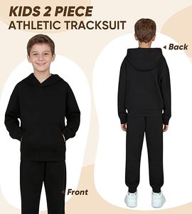 ชุดวอร์มเด็กสั่งทำพิเศษ ผ้าฝ้ายผสมโพลีเอสเตอร์ ชุดจ็อกเกอร์เด็กชายเด็กหญิง ชุดกีฬา ผู้ผลิตขายส่ง - Product Image 2