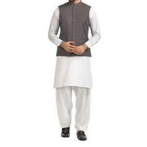 Chaleco Tradicional para Hombre en Colores Sólidos, Fabricación Profesional, Ligero, Estilo Afgano, para Fiestas y Bodas - Product Image 1