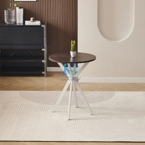 Petit ensemble de <span class=keywords><strong>table</strong></span> <span class=keywords><strong>à</strong></span> <span class=keywords><strong>manger</strong></span> rustique en MDF pour <span class=keywords><strong>2</strong></span> <span class=keywords><strong>personnes</strong></span> parfait pour les petits espaces - Product Image 4