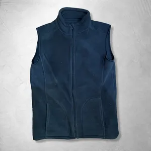 Chaleco Polar Personalizado sin Mangas con Cremallera Completa, Cálido para Otoño, para Hombre, Cuello Alto, 2 Bolsillos, Ropa de Trabajo Casual de Alta Calidad - Product Image 1