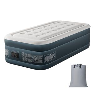 Materasso Gonfiabile Doppio in PVC da 18 Pollici con Pompa Integrata e Gonfiaggio/Sgonfiaggio Rapido per Campeggio - Product Image 5