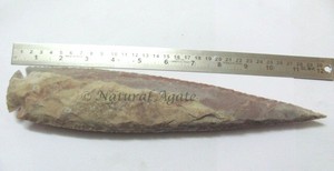 Buy Online Natural Agate Indian Arrowheads 10 Inch Carved Home Decoration - Product Image 3