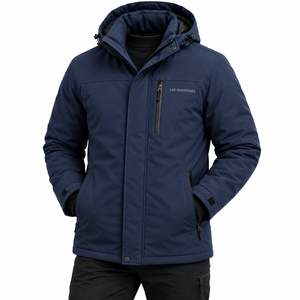 Chaqueta Deportiva Casual de Talla Grande al por Mayor, Chaqueta de Invierno para Hombre de Alta Calidad, Impermeable, con Capucha y Forro de Algodón - Product Image 4