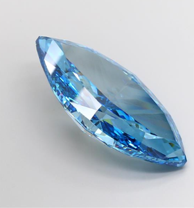 Diamante Cultivado en Laboratorio con Certificación IGI, Corte Marquise Modificado de 27.30 CT, Color Azul Intenso, Claridad SI1, CVD ROYAL GEMS para Joyería - Product Image 3