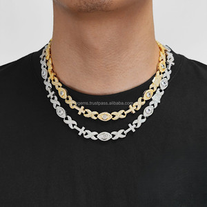 Collar de Oro Amarillo Miami Cuban Link Personalizado, Cadena de Oro 14K y Plata 925 con Zirconia, Estilo Cuerda, 16 Pulgadas, Regalo para Hombres/Raperos - Product Image 5