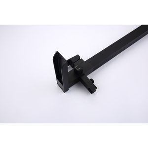 Rubinetto per vasca da bagno monocomando nero opaco con doccetta, a pavimento, per bagno - Product Image 5