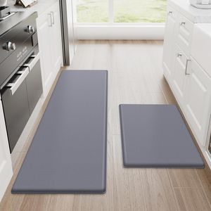 2 Tappeti da Cucina Antifatica, Tappetini Ammortizzati Antiscivolo per Scrivania, Tappetino Impermeabile per Pavimento della Cucina - Product Image 1