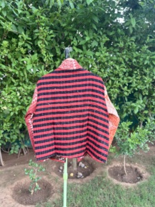 Exclusive Handmade Kantha <b>Kimono</b> <b>Jacket</b> | Indian Artisan Cotton Block Print Layering <b>Jacket</b> | Sustainable Women's Fashion - Product Image 4