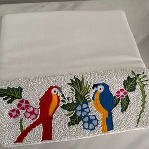 Handcrafted Traditional Indian Luxury Casual Daily Fashion Accessory Colorful Glass Beaded Baguette Handle Durable <b>Crystal</b> Art - Product Image 1