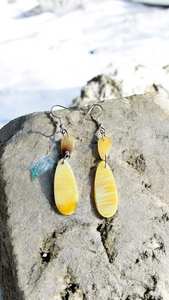 Pendientes de Cuerno de Buey Pulido, Naturales y Ecológicos, Estilo Boho Étnico - Product Image 4