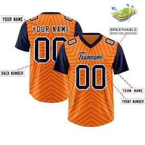 Professional American Football Jersey Moisture Wicking Fabric Full Sublimation Custom Team Name Number OEM Supplier - Product Image 2