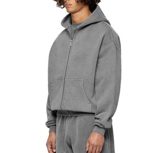 Gran oferta de sudaderas con capucha para hombre, sudaderas con capucha informales Hipster con cordón de manga larga Jacquard a cuadros con capucha al por mayor - Product Image 2