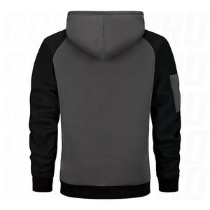 Sweat-shirts à capuche personnalisés pour hommes, en polaire, à blocs de couleur, à manches longues, 100% polyester, doux, chauds et anti-déchirure - Product Image 2