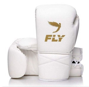 Nouveauté : Gants de boxe Fly en cuir véritable de qualité supérieure, vente en gros, à lacets, professionnels pour le kickboxing et l'entraînement de boxe. - Product Image 1