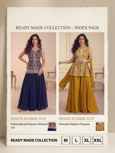 Des ensembles Sharara pour femmes qui offrent un look élégant pour les mariages, les festivals et toutes les occasions. Achetez directement auprès du fournisseur en gros. - Product Image 6