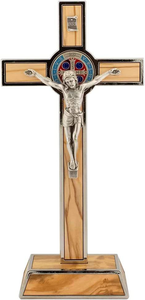 Croix murale religieuse catholique Saint Benoît avec Jésus-Christ sur la croix, décoration murale pour la maison et l'église, crucifix pour étudiants - Product Image 4