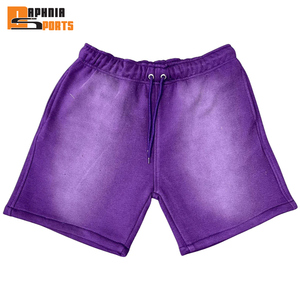 Pantalones Cortos Deportivos para Hombre, Estilo Urbano, Personalizados, Sólidos, Vintage, Holgados, Lavados al Ácido, Transpirables, Resistentes al Viento, para Actividades al Aire Libre - Product Image 1