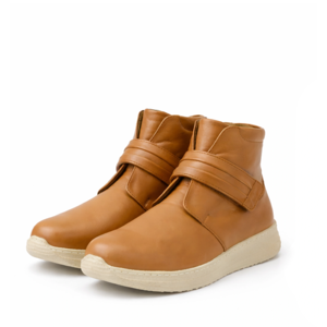 Botas de Invierno Cálidas y Modernas para Mujer, Botines de Piel Vacuna, Cómodas, Antideslizantes, con Suela Gruesa de PU - Product Image 1