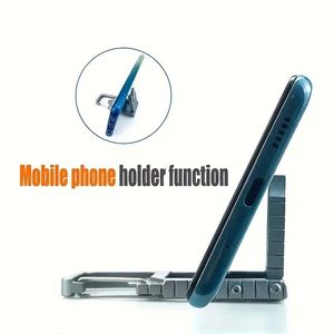 Multi-utensile compatto pieghevole 13-in-1 in acciaio inossidabile con supporto per telefono per escursioni, campeggio e uso quotidiano, dotato di un cacciavite - Product Image 2