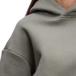 Womens <b>Neoprene</b> Hooded <b>Top</b> Casual Long Sleeve Pullover Sweatshirt Comfortable Fashion Streetwear Active Lifestyle Clothing - Product Image 3