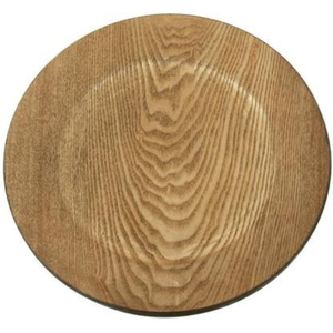 Assiette de présentation ronde en bois naturel, finition brun poli, pour la maison, les mariages, les hôtels, la vaisselle de table - Product Image 6