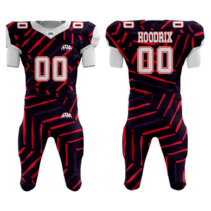 Custom High-Quality Sublimation Football Uniform Breathable Polyester Football Jersey and <b>Padded</b> Pants Set for Youth and Adult - Product Image 1