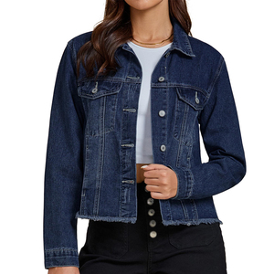 High-Quality Wholesale Price <b>Women's</b> Eco-Friendly Breathable Denim <b>Jacket</b> Custom Colors Quick Dry <b>Women</b> Denim <b>Jacket</b> - Product Image 1