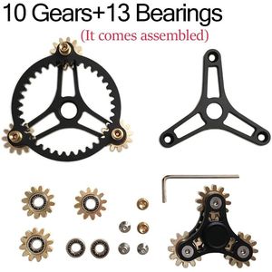 Spinner de Mano de Latón Puro DIY con Engranajes, Juguete Giratorio de Larga Duración para EDC, Concentración, Meditación, Break Bad H - Product Image 2