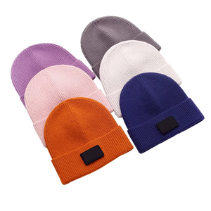 Gorro de Punto de la Mejor Calidad, Color Sólido, Gorro de Invierno para Adultos 56-58CM, Estilo Casual, 100% Lana - Product Image 6