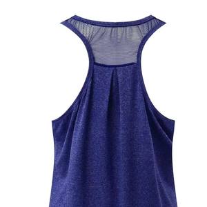 Camiseta sin mangas básica informal para mujer, camiseta deportiva para correr, camiseta sin mangas de marca privada, camiseta sin mangas de algodón acanalado suave - Product Image 6