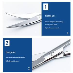 NUEVAS Tijeras Quirúrgicas de Acero Inoxidable con Mango Largo para Retirar Suturas Oftálmicas, Consumibles Médicos - Product Image 6