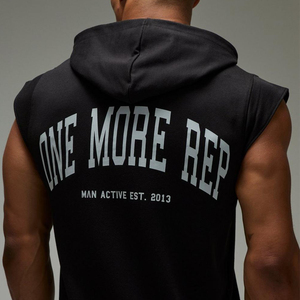 Sudadera sin Mangas Premium para Invierno con Impresión Personalizada en la Parte Delantera y Trasera, de Algodón de Secado Rápido, Unisex, Hecha en Pakistán - Product Image 3