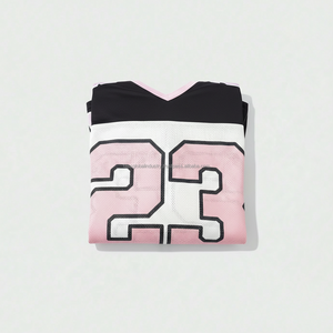 เสื้อเจอร์ซีย์ตาข่ายคอวีผู้ชาย แบบกำหนดเอง รับผลิตตามสั่ง ขายส่ง - Product Image 6