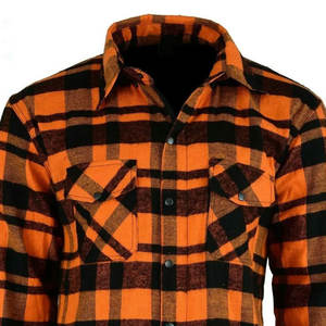 Camisa de Franela Extra Suave a Cuadros para Motociclistas, Dos Bolsillos, Impermeable, Resistente al Viento, Ignífuga, Anti-UV, de Algodón para Invierno - Product Image 3