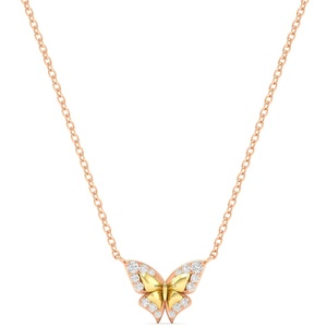Colgante de Mariposa con Diamantes Cultivados en Laboratorio al por Mayor para Mujer, Oro 10K/14K/18K, Plata 925/935, Estilo Vintage, Bañado en Rodio - Product Image 4