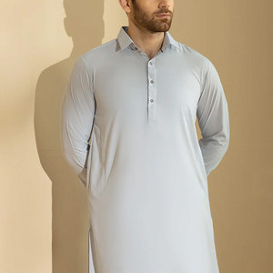 Traje Tradicional Shalwar Kameez para Hombre, Elegante, Mezcla de Algodón, Cómodo para Usar Todo el Día - Product Image 6
