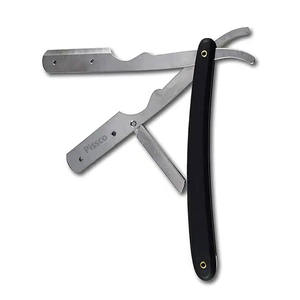 Porte-lames de rasoir pliable en acier inoxydable pour rasoirs de barbier à lame droite - Product Image 1